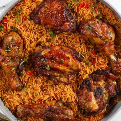 Coconut Jollof Rice & Chicken