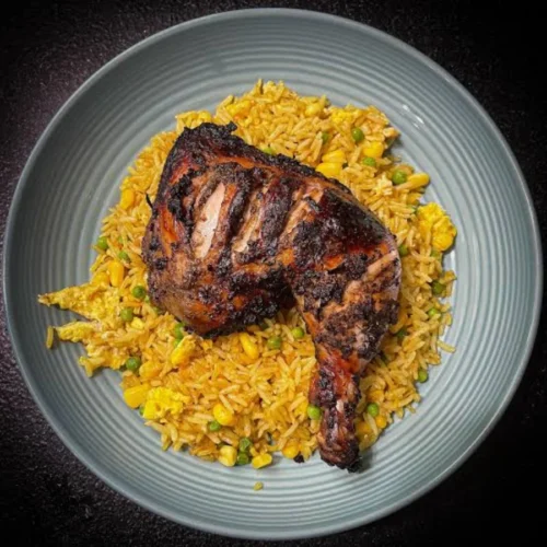 Fried Rice & Jerk Chicken
