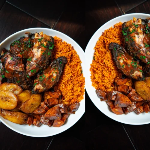 Jollof Rice & Jerk Chicken