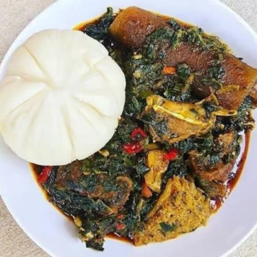 Pounded Yam & Efo Riro